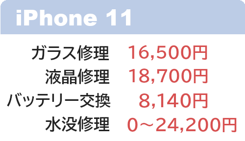 iphone7画面修理料金